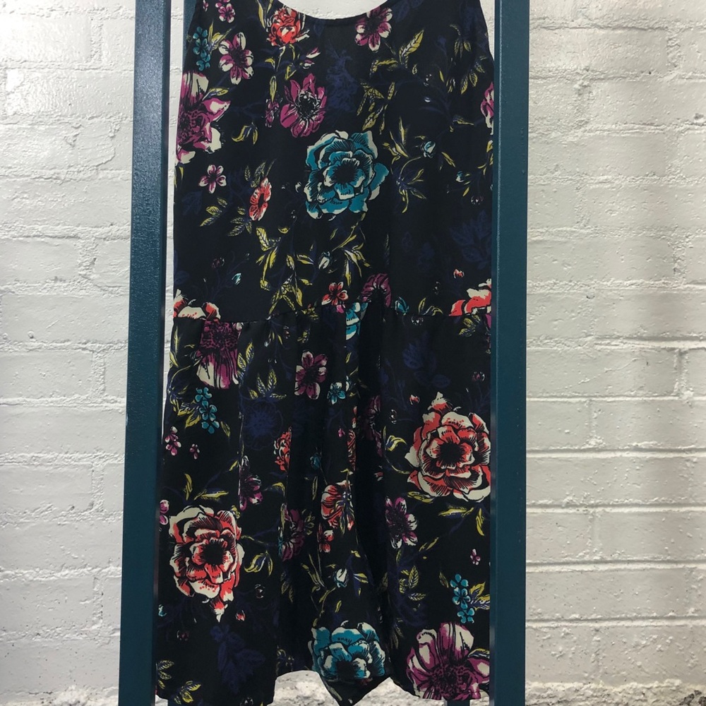 black floral romper